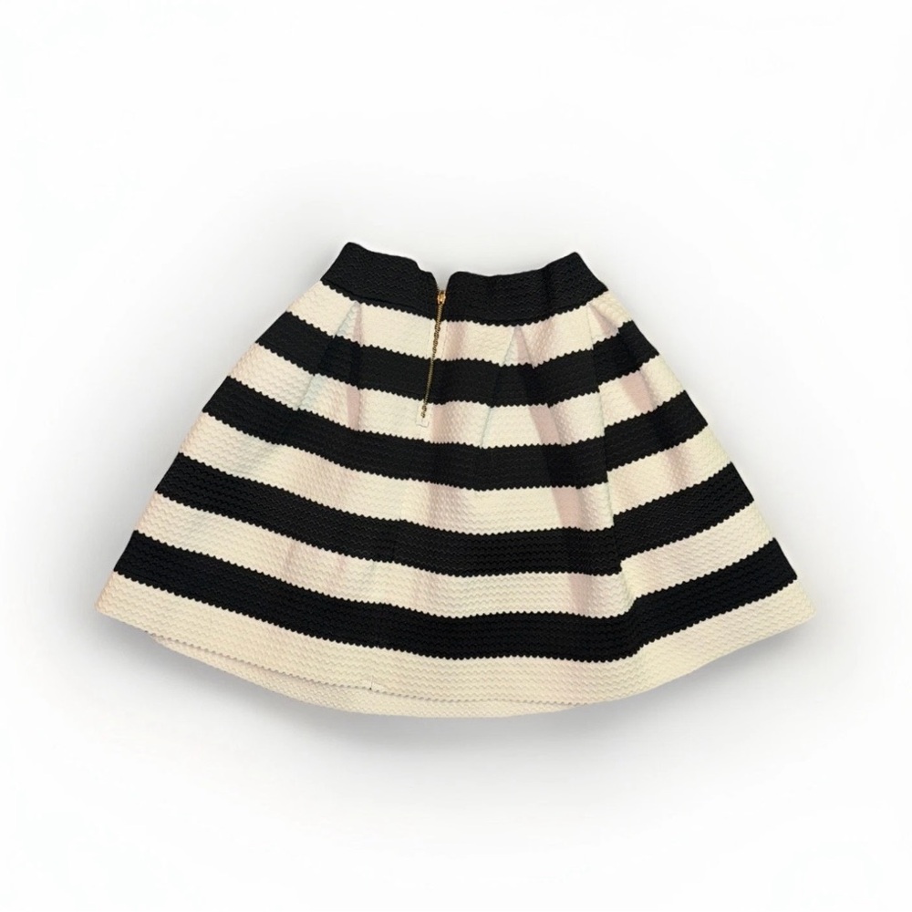 New Trendy Black Mini Skirt w/ Elastic Waist - Picture 2 of 6